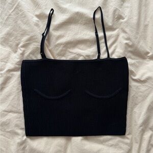 Aritzia Babaton Sculpt Knit Ribbed Top